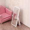 1PC 1:12 Dollhouse Miniature Simulation Full Length Mirror Model Furniture Accessories For Dolls House Decoration