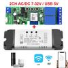 2-канальный WiFi/Zigbee модуль релейного переключателя, модуль умного переключателя RF 433 МГц, модуль реле с таймером, DIY умная домашняя автоматизация, доступ к двери