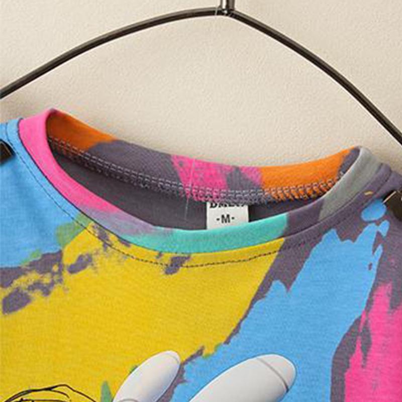 Костюм-двойка, детская одежда, летний костюм для мальчиков, 3D-печать, граффити, детская модная одежда в иностранном стиле, красивый детский костюм с короткими рукавами