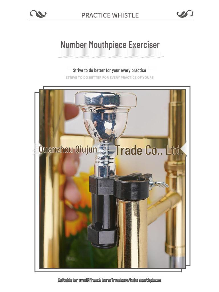 Большой зажим для мундштука для тубы, баритона, трубы, тромбона - Улучшает качество занятий