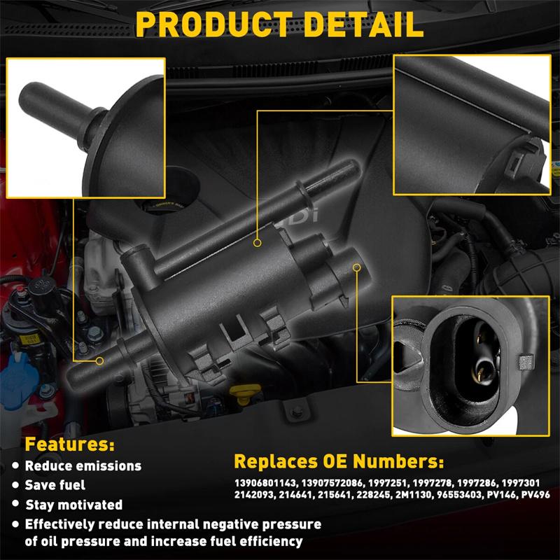 Vapor Canister Purge Solenoid Valve 1997278 1997285 12569751 12575746 For Buick Cadillac Chevrolet Gmc 911-035 214-2246 641-641