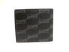 Оригинальный квадратный кошелек-бифолд BALENCIAGA Signature из черной кожи #a837 Восстановленный