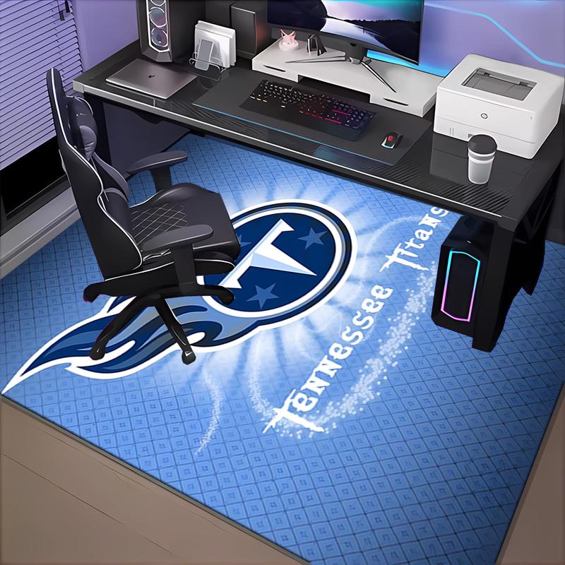 Tennessee Logo Art Rug Office Carpet Non-Slip Mat, Chair Rug Floor Covering for Gaming, Bedroom, Living Room , Home Decor Christmas Gift