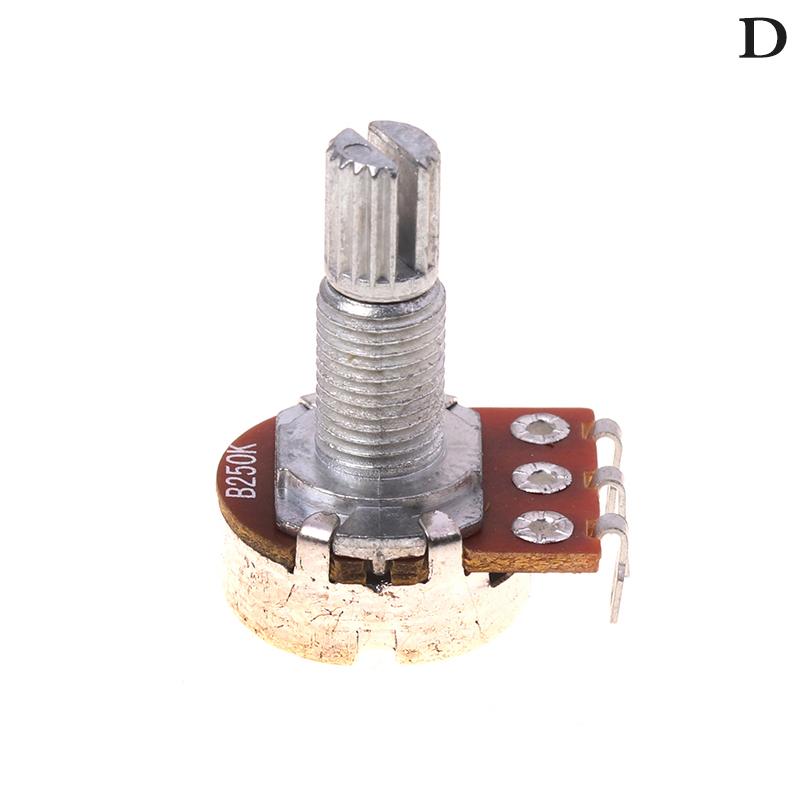 A500K B500K A250K B250K A50K B50K A25K B25K Потенциометр Шлицевой Маленький Пот Электрогитара Бас Эффект Усилитель Тон Громкость 18 Мм Вал Части