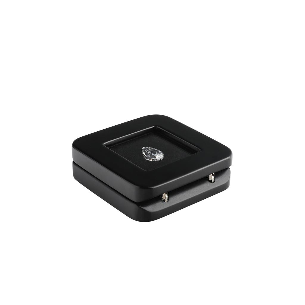 DK21676-S Deluxe Wooden Diamond Packaging Display Box Available Customized Gemstone Showcase Box