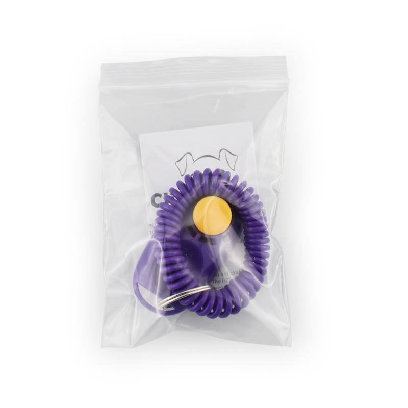 Pet Cat Dog Training Clicker High-Quality Dogs Click Trainer Aid Adjustable Elastic Rope Pet Rattles Dog Training Supplies