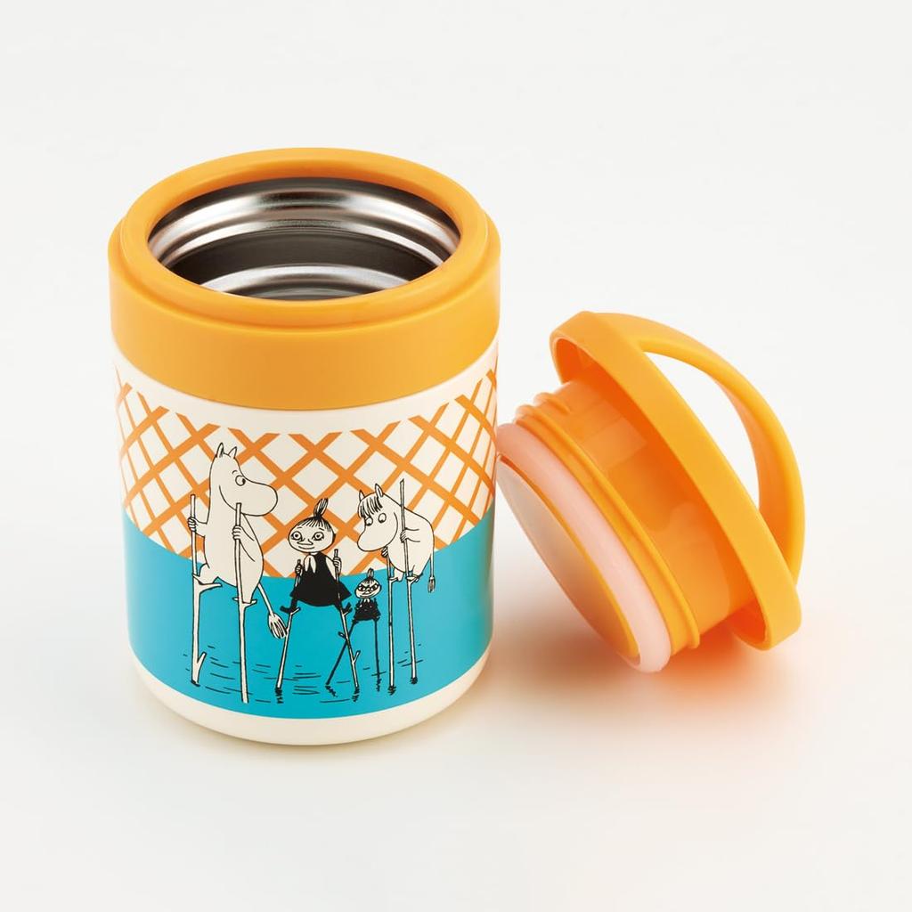 Skater Antibacterial Insulated Soup Moomin Colorful Jar/Pot, 300ml, Design, LJFC3AG-A