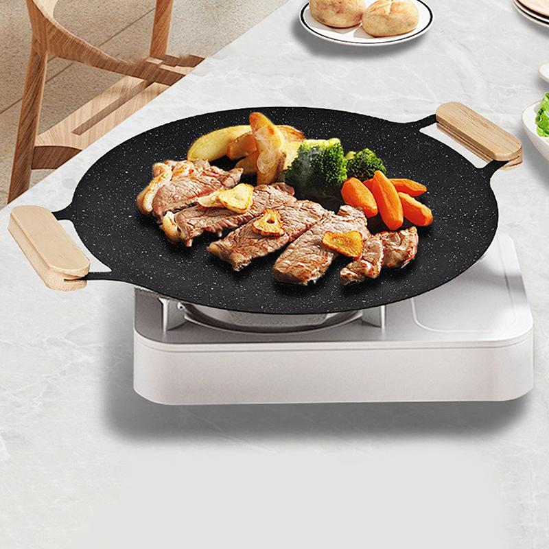 A Pair Solid Wood Flat Bottom Pot Insulation Handle Anti-Burn Portable Baking Pan Handle,Outdoor Grill Pan Handle Anti-Burn Pad