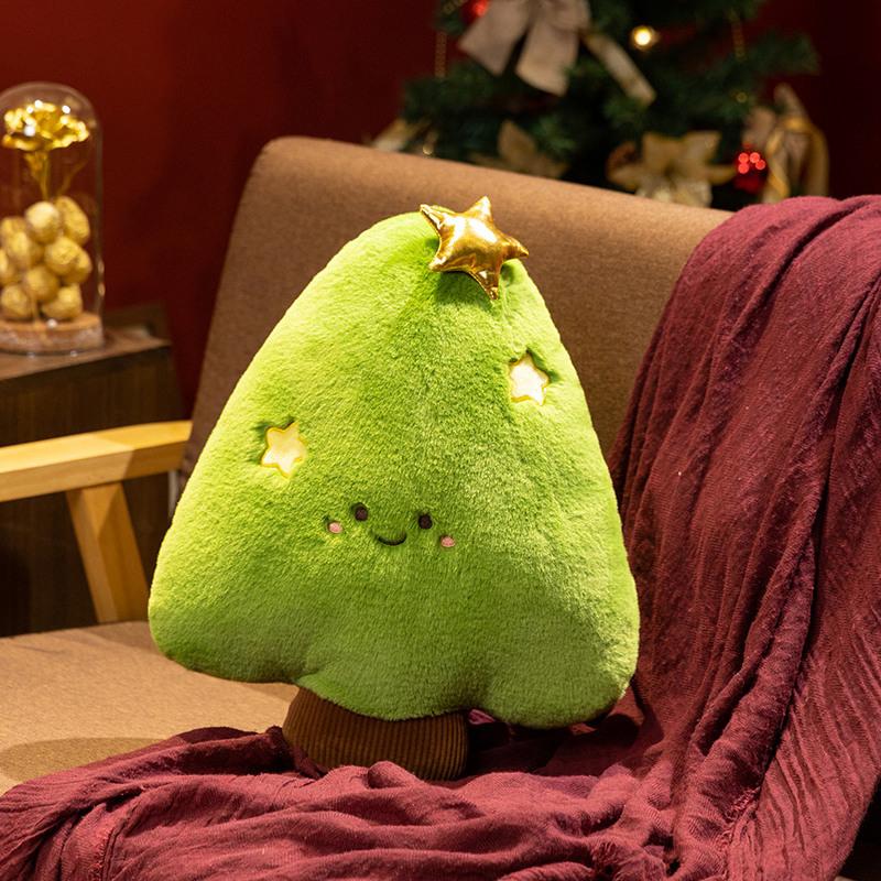 Cartoon Santa Throw Pillow Plush Toy Doll Elk Christmas Tree Doll Home Pillow Christmas Doll