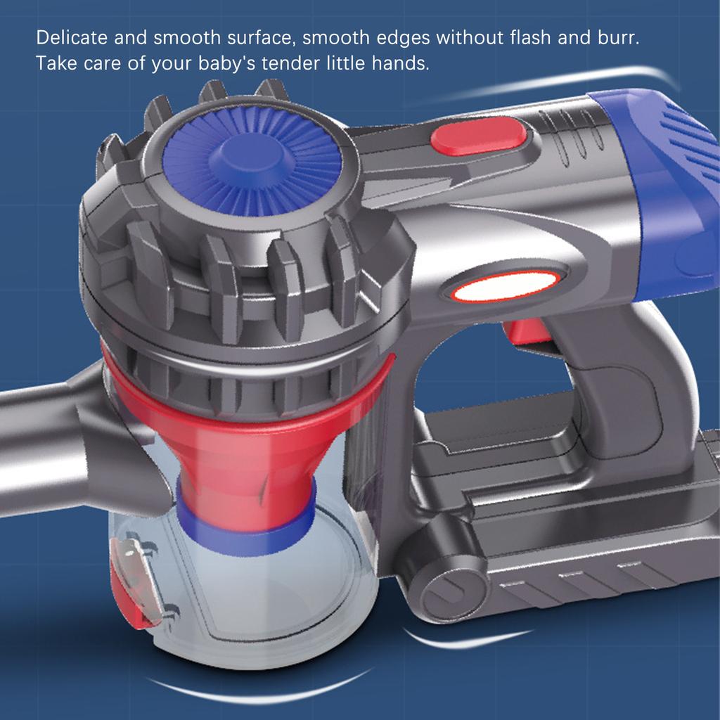 Vacuum Toy Set Easy To Assemble Safe Fun Simulation Electric Vacuum Cleaner Toy For Kids