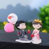 Accessories Couple Lovely Perfume Clip Decor Miniatures Car Ornaments Car Air Vent  Statues