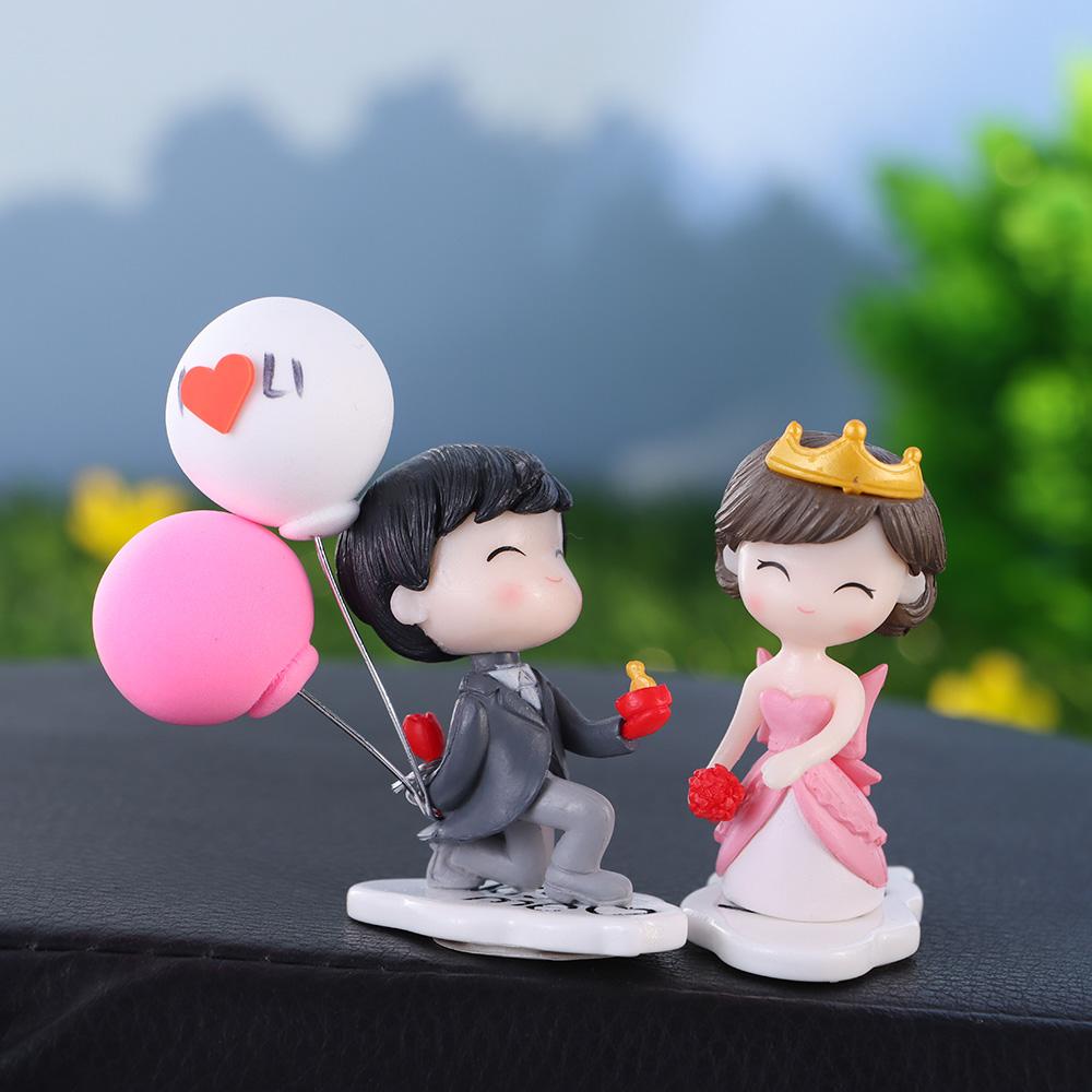 Accessories Couple Lovely Perfume Clip Decor Miniatures Car Ornaments Car Air Vent Statues