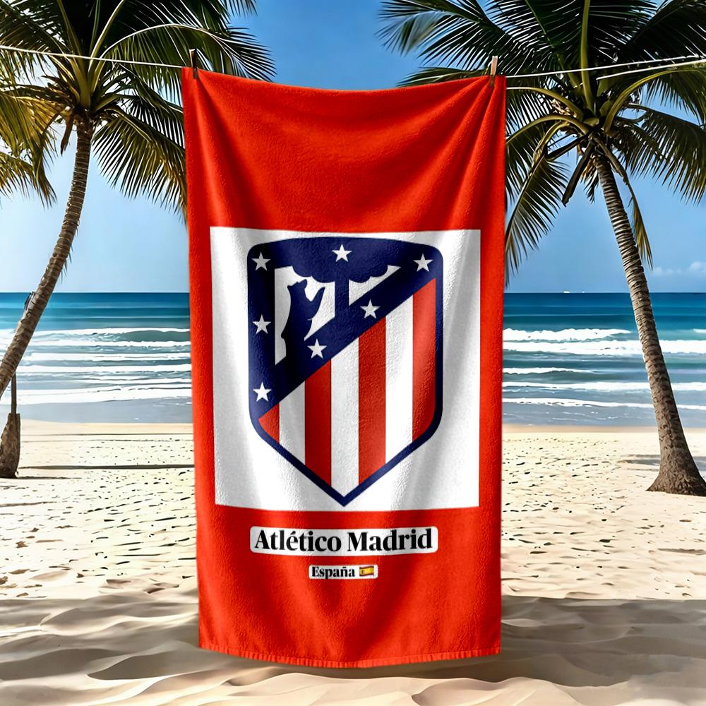 Atletico Madrid Beach Towel Super Soft Absorbent Comfortable Lightweight
