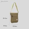 Canvas workshop Shoulder Bag Bag Canvas Shoulder Bag Crossbody B5 3X55 Khaki [Shoulder Men's Women's Canvas]