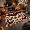 Gothic Bat Rug Occult Dark Decor Rug Red Black Pentagram Rug Vampire Aesthetic Rug Witchy Gothic Room Rug Alternative Art Carpet