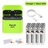 PALO 1.5V AAA 1300мВтч Аккумулятор литиевые батарейки ААА для мыши, игрушки, пульта дистанционного управления, микрофона + быстрая зарядка TYPE-C