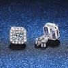 Real 0.5-1 Carat D Color Moissanite Stud Earrings For Women 100% 925 Sterling Silver Sparkling Earring Wedding Jewelry