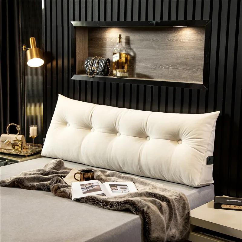 Removable Headboard Pillow Triangle Cushion Backrest Daybed Comfort Rest Waist Cushion Wedge Sleeping Pillow Bedroom Pillows