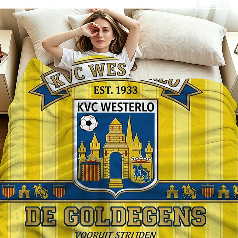 KVC Westerlo Print Flannel Blanket High Quality Warm Comfortable Cover for All Seasons Perfect for Gifts Home Decor