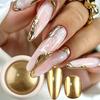 Xiaomi 6 Colors Mirror Chrome Nail Powder Metallic Golden Silvery Mirror Pigment Dust Manicure Powder Nail Art Decoration Supplies