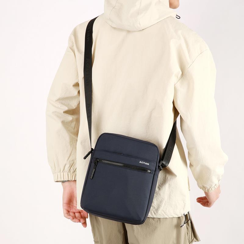 Мужская сумка через плечо, легкая, многосекционная сумка через плечо