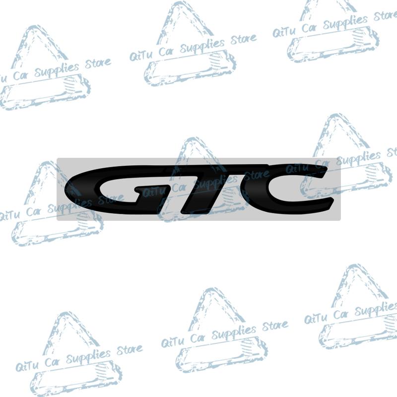 3D Metal GTC Logo Car Front Grille Emblem Rear Trunk Badge Decor Sticker For Opel Astra Insignia Corsa Vectra Zafira Mokka OPC