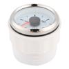 2in 190ohm Fuel Level Gauges Digital Display 8 Colors Backlight for 12V 24V Motorcycle Car YachtWhite Dial Silver Frame