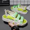 Fashion Plateforme Thick-heeled Flip Flops Sneakers Women's Beige Sandals Shoes White Basketball Woman Sports Entertainment
