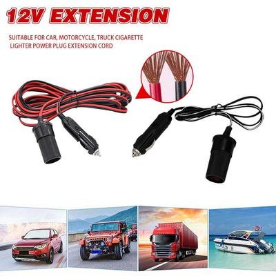 5M Автомобильный прикуриватель 12V удлинительный кабель адаптер гнездо зарядное устройство провод с индикаторной лампой