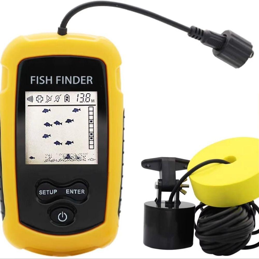 LCD Screen Portable Fish Finder Castable Wireless Fish Finder Wired Fish Finder  Boat Fishing