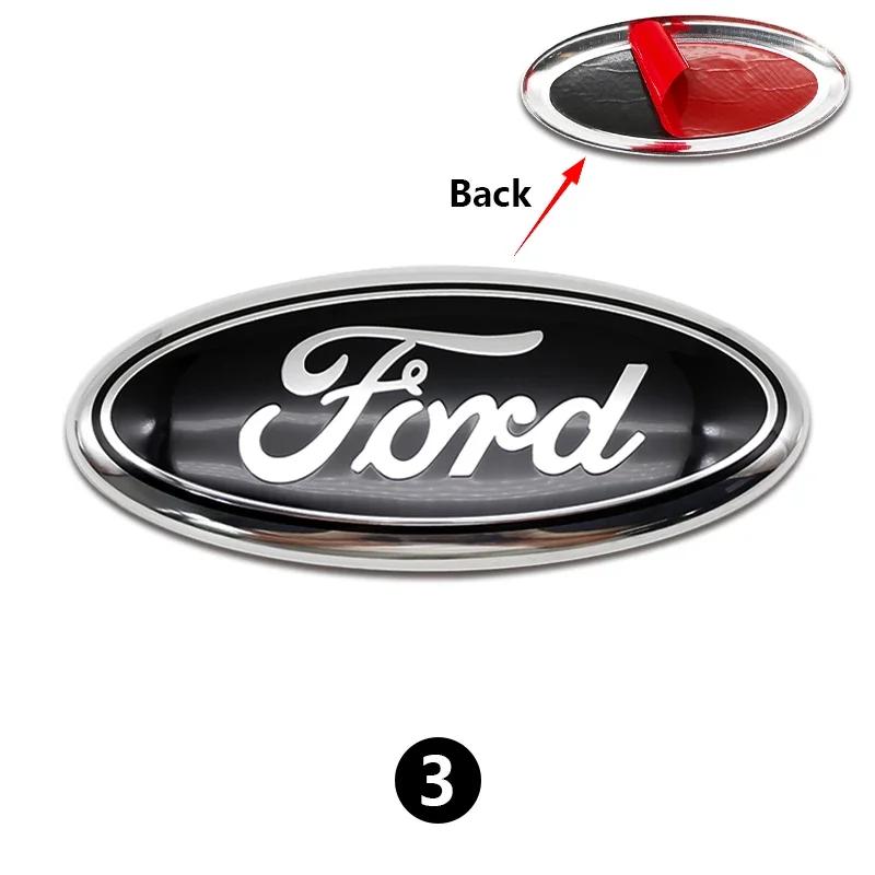 New 2026 Car Sticker Ford New 2025 Hot 12.5~22.5cm Car Front Grille Logo Hood Sticker Trunk Accessories For Ford Focus mk2 mk3 F