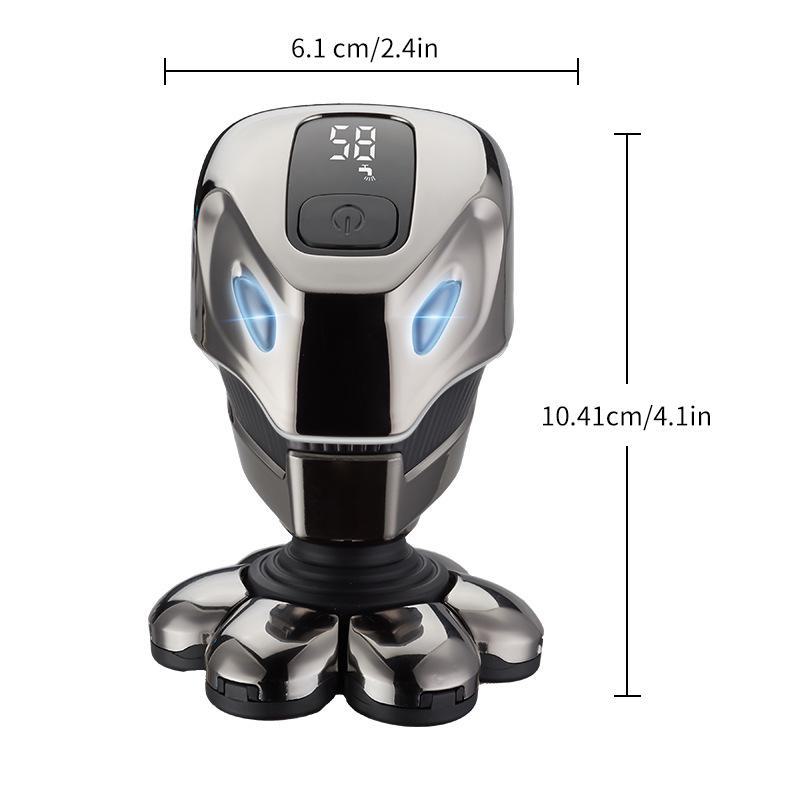 Мощная многофункциональная мужская электробритва с 7 лезвиями для лысых голов