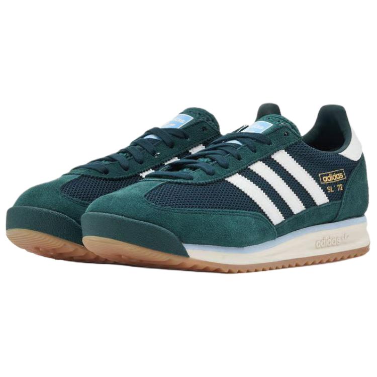 adidas SL 72 RS Аврора Плющ Белый Чистое Небо Мужские Кроссовки Зеленое Облачно-Белое JQ9795