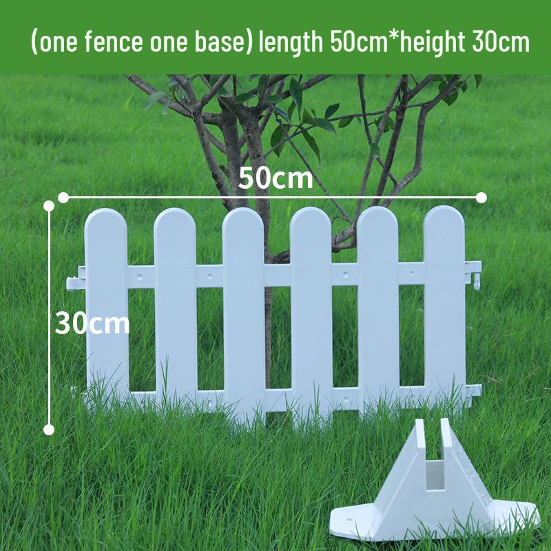 Пластиковый штакетник двойного назначения для сада, цветника, двора или школы