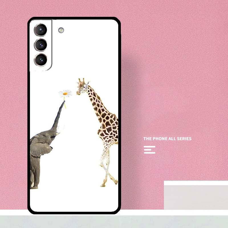 Милый Мультяшный Чехол-Жираф Для Телефона Samsung Galaxy S26 S23 Ultra S20 S21 S22 S24 S25 Plus S10 S25 FE Чехол Coque