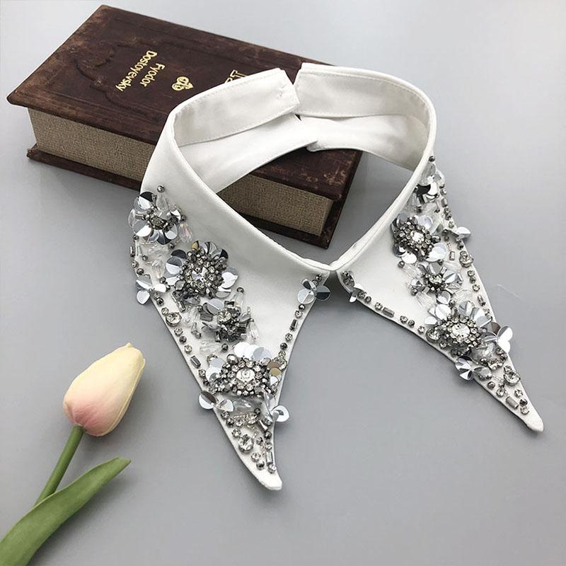 Pearl Fake Collar Lacklace Stand Beads Detachable Collar Fake Women for Party Bride Dress Decorate False Collar Nep Kraagie