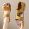 Summer New Women Thick Sole Sport Sandals Lady Flats Comfortable Casual Soft Sole Leather Student Shoes Large Size 35-42