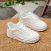 Summer New Korean Ins Breathable White Shoes Women's Hollowed Leisure Board Shoes Thick Bottom All-Matching Platform Shoes