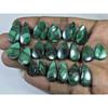 167Cts.Natural Malachite Matched Pair Pear Cabochon Loose Gemstone 10PairLot C-868