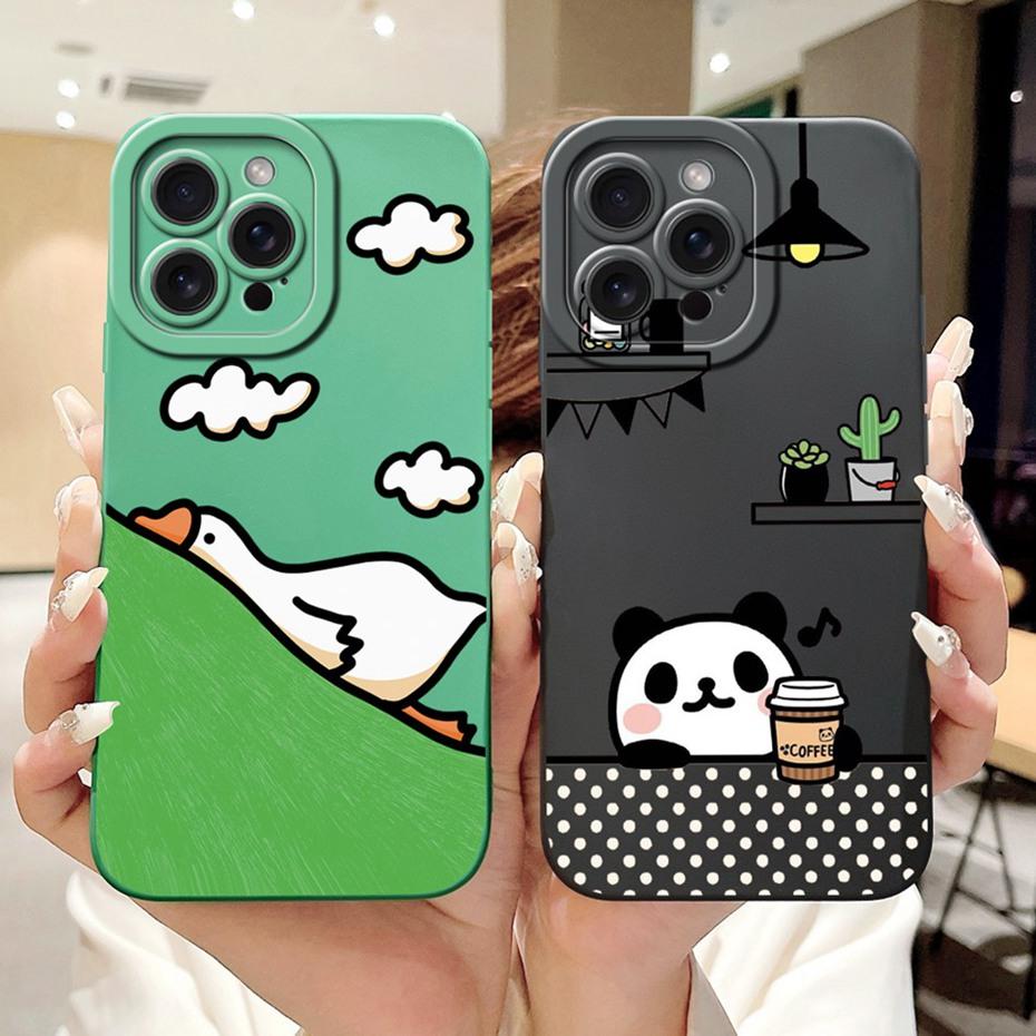 Защитный чехол для объектива для iPhone 15 Pro Max iPhone15 15Pro Милый Забавный Мультяшный Стиль Желейный Силиконовый Мягкий Чехол для Телефона