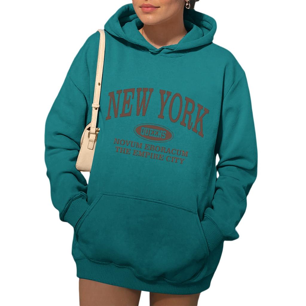 Womens Hoodies Fall Fashion Sweatshirts Printed Casual Long Sleeve Loose Sweatshirt Fall Hoodie Sweatshirt