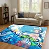 HD Anime Gawr Gura Hololive Cartoon Cute Girl Living Room Non-Slip Area Rug Carpet For Bedroom Playroom Sofa,Home Decor Doormat