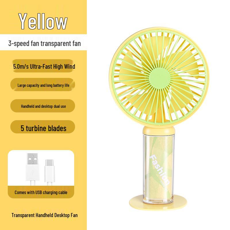 Three-Speed Portable USB Rechargeable Mini Handheld Fan