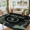 Green Day Design Crystal Velvet Rug Soft Decorative Mat for Bedroom Entrance