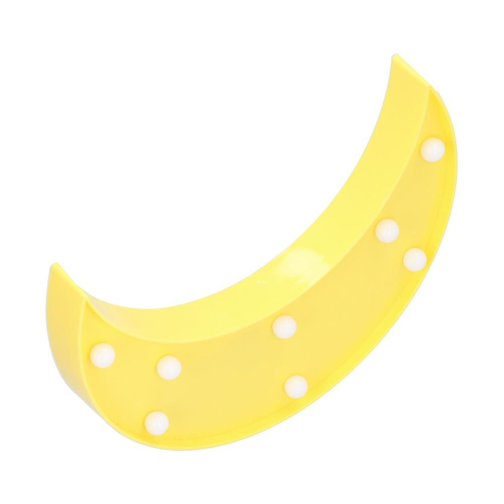 Crescent Moon Moon Night Light Yellow LED Night Light Beautiful Night Lamp  Home Decor