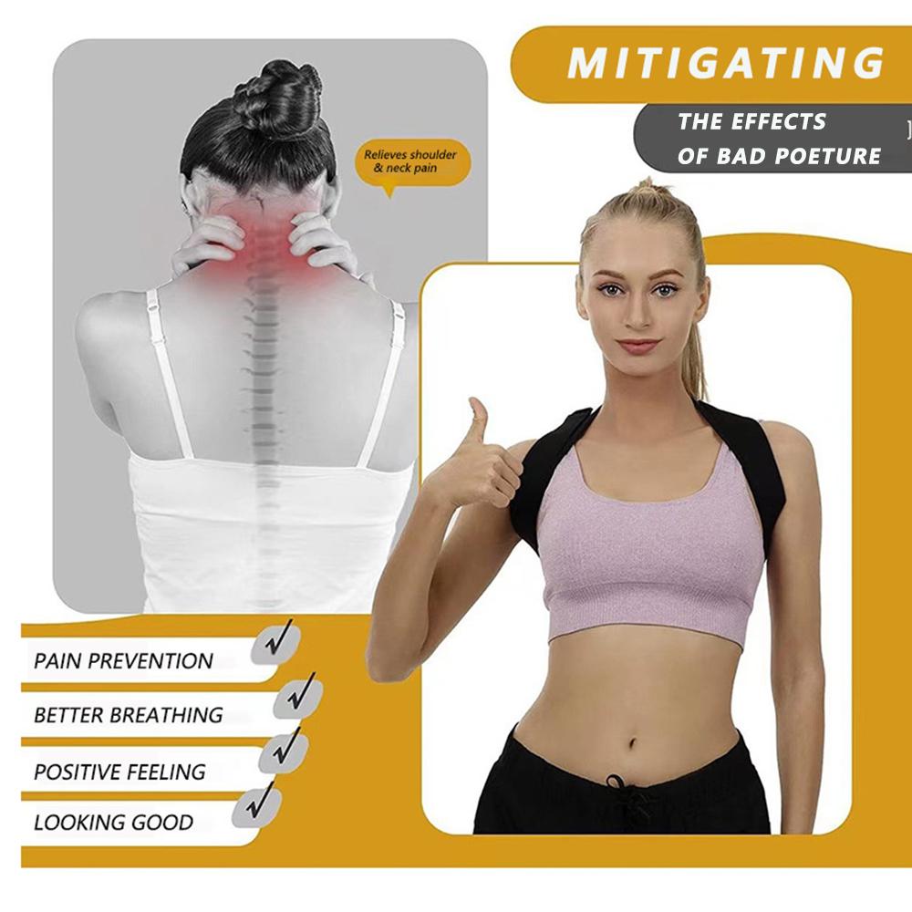 Posture Corrector For Women And Men,Adjustable Upper Back Brace, Breathable Back Support Straightener, Providing Pain Relief