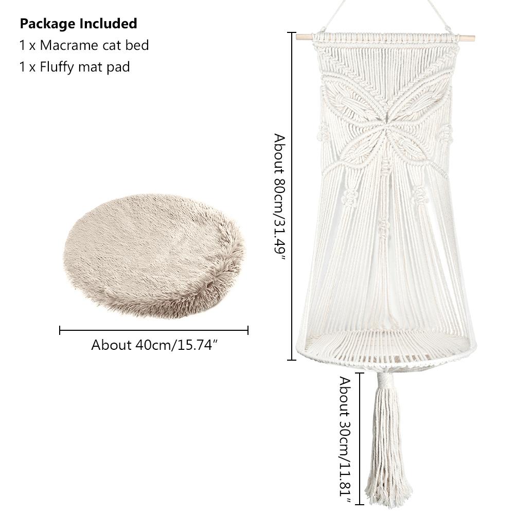 Качели для кошек, подвесная корзина с ковриком, хлопчатобумажная веревка, домик для домашних животных, гамак для кошек, игрушка