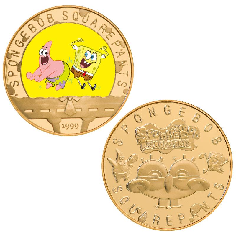 Commemorative Coin Cartoon Anime Coin Peripheral Commemorative Coin Die Casting Metal Coin Cultural and Creative Gift Box