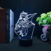 Kamado Tanjirou 3D аниме лампа акриловая лазерная гравировка фигурка убийцы демонов отаку друг подарок на день рождения светодиодный ночник домашний декор