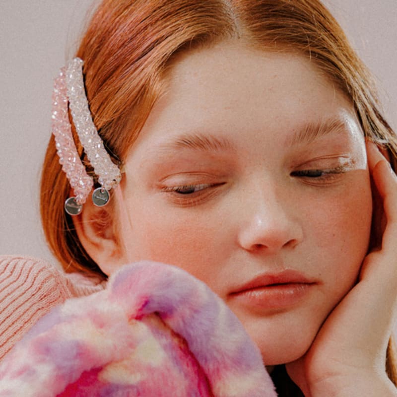 mellotory clear bead hairpin (2 colors)